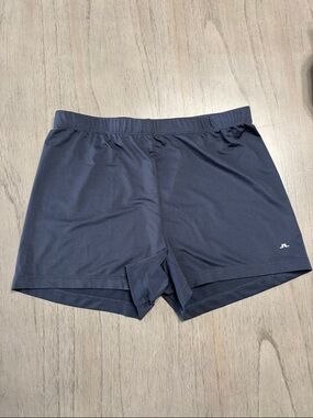 J.Lindeberg Dark Navy Athletic Spandex Shorts